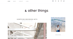 Desktop Screenshot of and-other-things.com